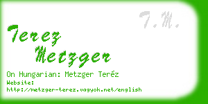 terez metzger business card